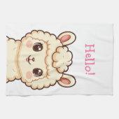 Linge De Cuisine Conception d'illustration de lama mignon (Horizontal)