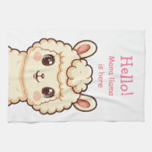 Linge De Cuisine Conception d'illustration de lama mignon (Horizontal)