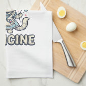 Linge De Cuisine Conception d'infirmière mignonne chat l'amour est (Quart Plié)