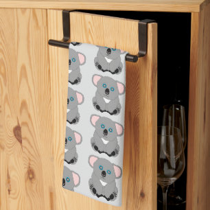 Linge De Cuisine Conception d'ours koala sur fond de n'importe quel