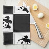 Linge De Cuisine Conception d'ours panda (Quart Plié)