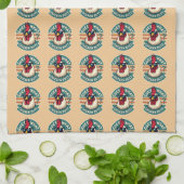 Linge De Cuisine Conception drôle de blague de poulet rétro (Plié)
