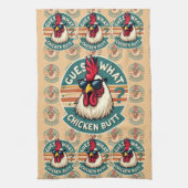 Linge De Cuisine Conception drôle de blague de poulet rétro (Vertical)