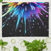 Linge De Cuisine Conception dynamique des explosions de couleurs (Plié)