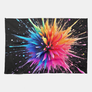 Linge De Cuisine Conception dynamique des explosions de couleurs