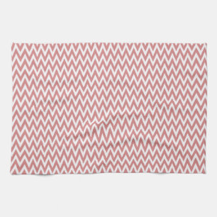 Linge De Cuisine Conception élégante chevron rose
