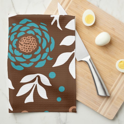 Linge De Cuisine Conception Florale 23 (Quart Plié)