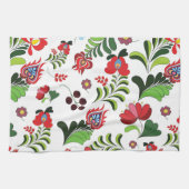 Linge De Cuisine Conception florale folklorique hongroise boho pour (Horizontal)