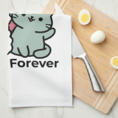 Linge De Cuisine Conception "Fur-Real Friends Forever" (Quart Plié)