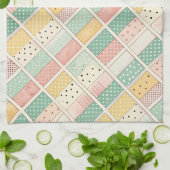 Linge De Cuisine Conception géométrique du milieu du siècle avec de (Plié)