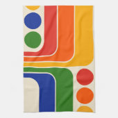 Linge De Cuisine Conception géométrique du style rétro de la mi-ann (Vertical)