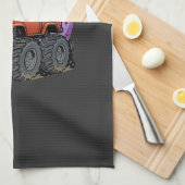 Linge De Cuisine Conception graphique de camion monstre Frankenstei (Quart Plié)