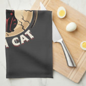 Linge De Cuisine Conception graphique de chat Meow Halloween_1 (Quart Plié)