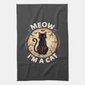 Linge De Cuisine Conception graphique de chat Meow Halloween_1 (Vertical)