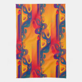 Linge De Cuisine Conception graphique transparente - jaune rouge I (Vertical)