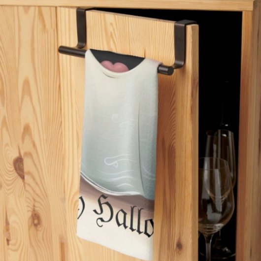 Linge De Cuisine Conception Halloween d'un ami fantomatique adorabl