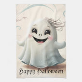 Linge De Cuisine Conception Halloween d'un ami fantomatique adorabl (Vertical)