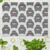 Linge De Cuisine Conception Hippopotame Fond de n'importe quelle co (Plié)