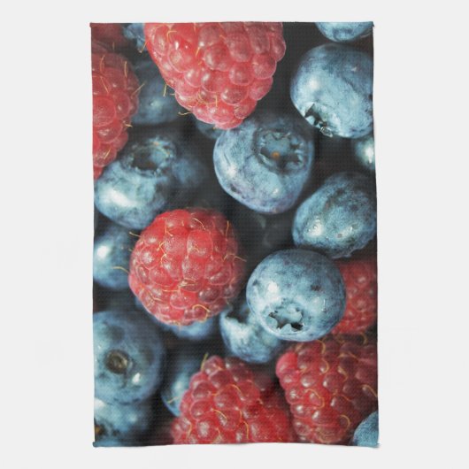 Linge De Cuisine Conception mélangée de baies (myrtilles et (Vertical)