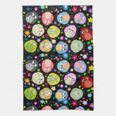 Linge De Cuisine Conception mignonne de hiboux et de fleurs de (Vertical)