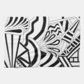 Linge De Cuisine Conception monochrome d'art déco (Horizontal)