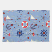 Linge De Cuisine Conception Nautique de la mise en correspondance (Horizontal)
