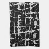 Linge De Cuisine Conception noire et blanche de texture de l'eau, (Vertical)