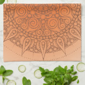 Linge De Cuisine Conception orange orientale gentille (Plié)