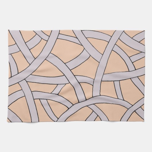 Linge De Cuisine Conception par bandes Pink Purple (Horizontal)