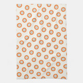 Linge De Cuisine Conception rétro à points ronds orange (Vertical)