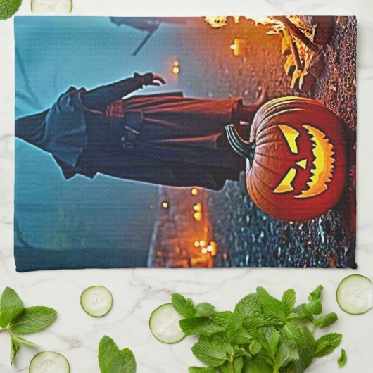 Linge De Cuisine Conception rituelle d'Halloween éffrayant (Plié)