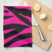 Linge De Cuisine Conception rose d'impression de zèbre (Quart Plié)