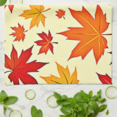 Linge De Cuisine Conception sans couture de feuillage d'automne (Plié)