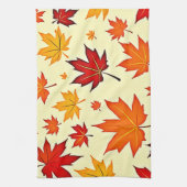 Linge De Cuisine Conception sans couture de feuillage d'automne (Vertical)