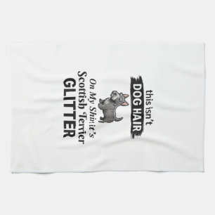 Linge De Cuisine Conception Scottish Terrier Pailleté Amateur de Ch
