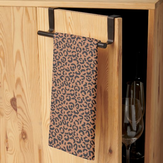 Linge De Cuisine Conception Série Léopard Classique 13 (Pliage en tiers)
