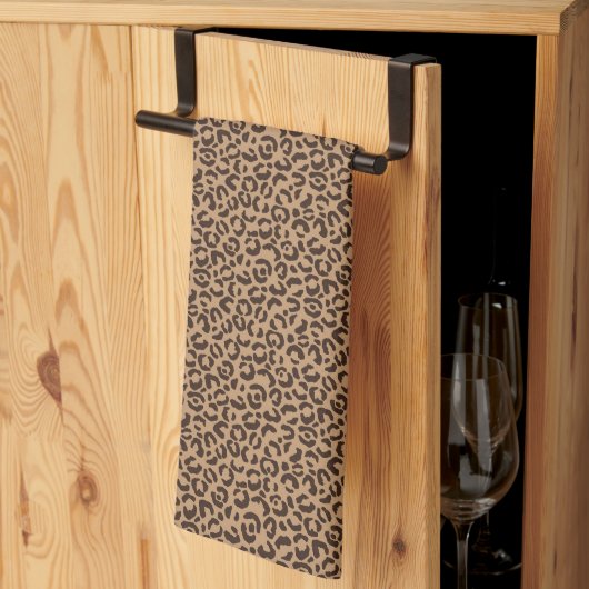 Linge De Cuisine Conception Série Léopard Classique 5 (Pliage en tiers)