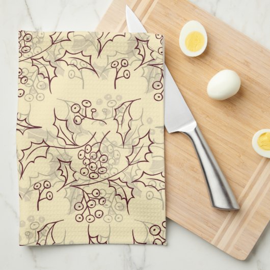 Linge De Cuisine Conception transparente des baies Holly (Quart Plié)