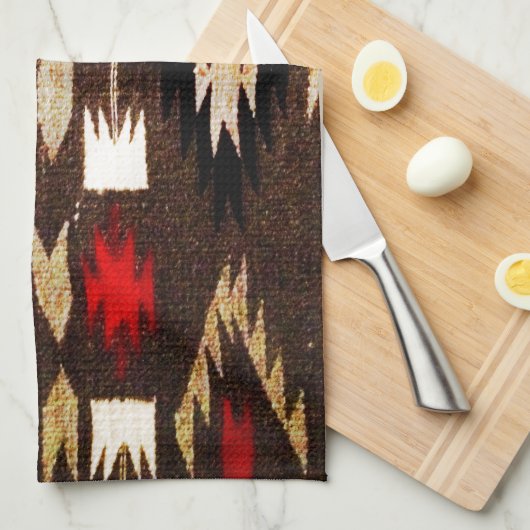 Linge De Cuisine Conception tribale amérindienne (Quart Plié)