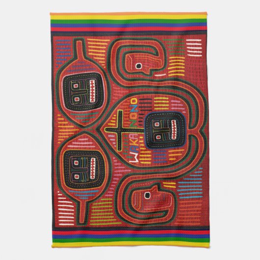 Linge De Cuisine Conception tribale de Cuna (Vertical)