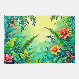 Linge De Cuisine Conception Tropical Jungle Lush Paradise