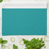 Linge De Cuisine Conception turquoise de blocs de couleur bleu blan (Plié)