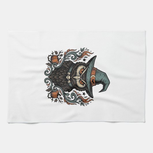 Linge De Cuisine Conception vectorielle de chapeau de sorcière de h (Horizontal)