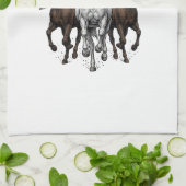 Linge De Cuisine Conception vectorielle de chevaux de course patrio (Plié)