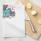 Linge De Cuisine Conception vectorielle de poney mignon pour la fêt (Quart Plié)