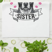 Linge De Cuisine Conception vectorielle de sœur Pitbull amateur de (Plié)