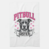 Linge De Cuisine Conception vectorielle de sœur Pitbull amateur de (Vertical)