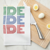 Linge De Cuisine Conception vectorielle de typographie rétro de fie (Quart Plié)