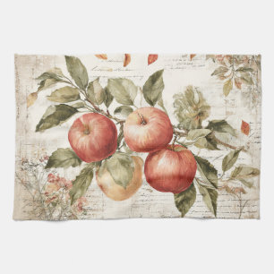 Linge De Cuisine Conception vintage branche de pommier