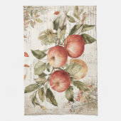 Linge De Cuisine Conception vintage branche de pommier (Vertical)